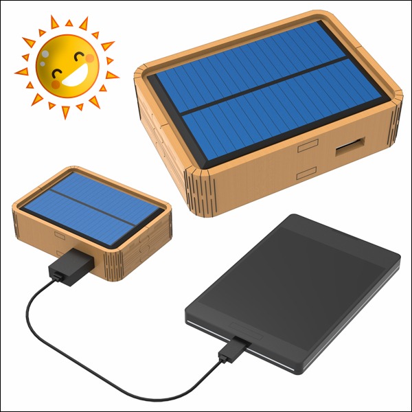 DIY 나무 태양광 휴대폰 충전기