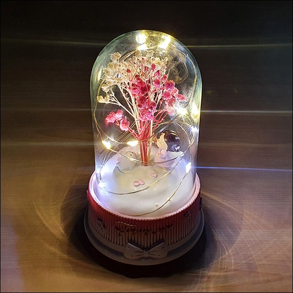 LED 전자 오르골 꽃놀이 소녀